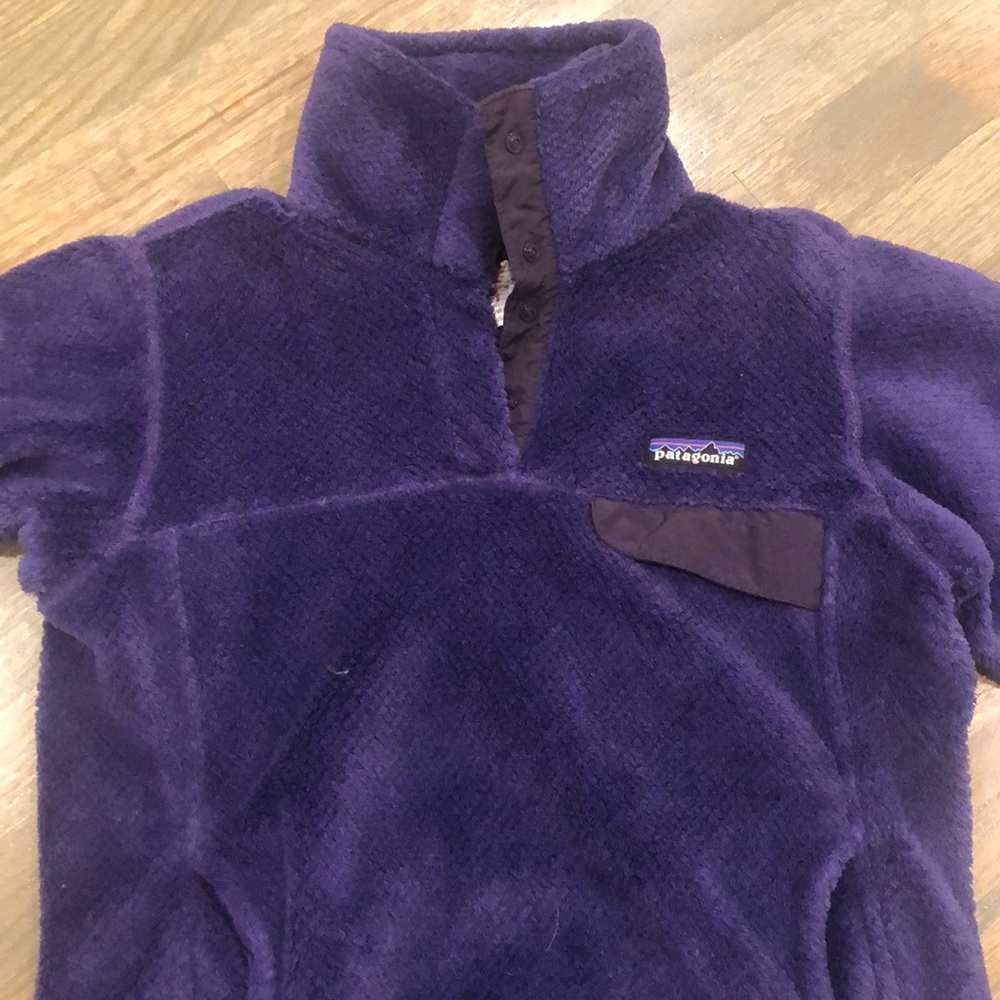 Purple Patagonia sweatshirt
